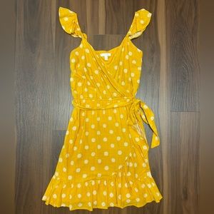 Lauren Conrad Yellow Polkadot Summer Dress